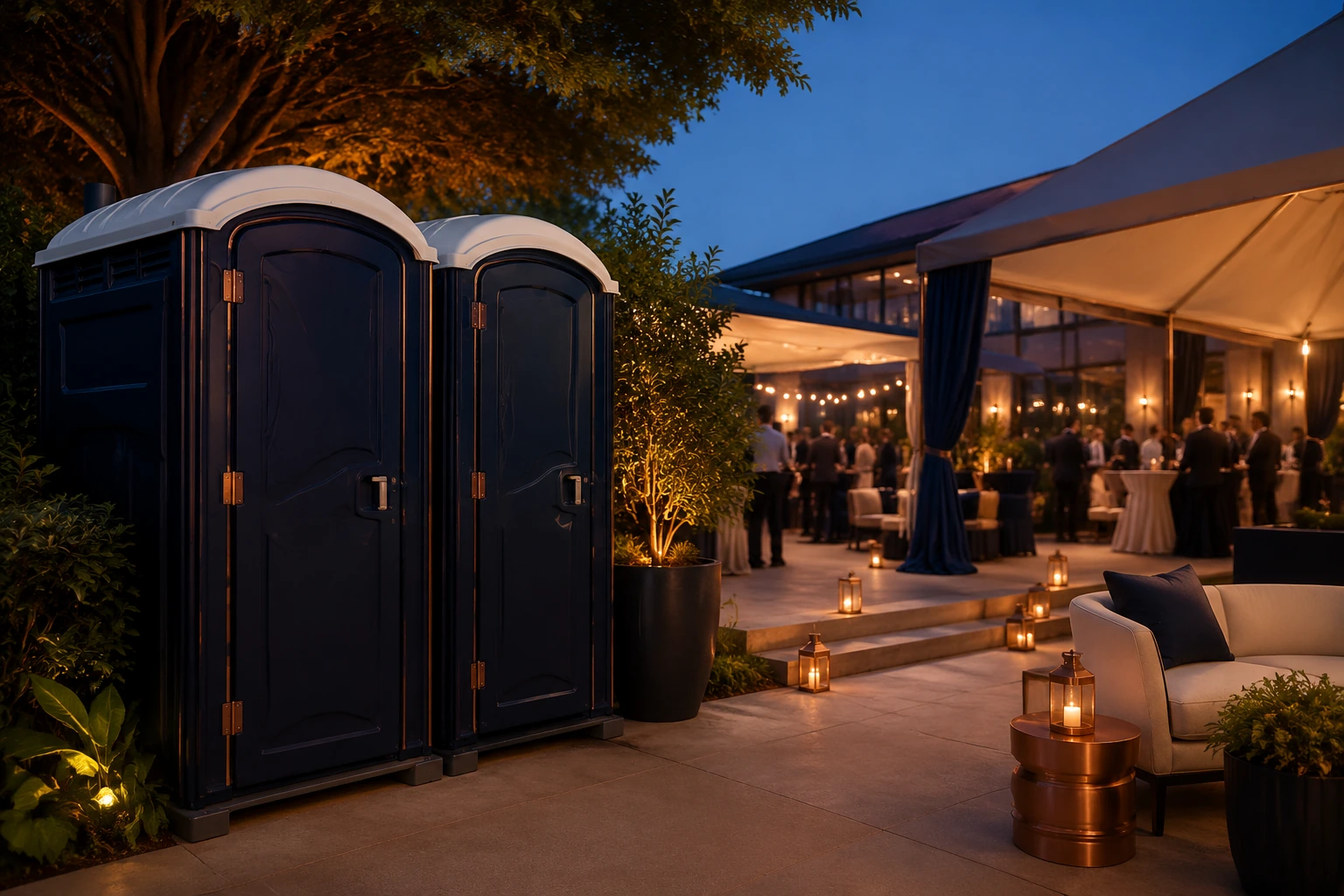 Portable restroom rental planning for Cedar Falls, IA